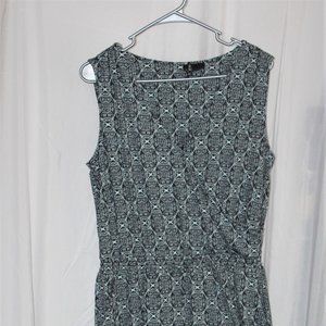 Black and White Patterned Jumpsuit